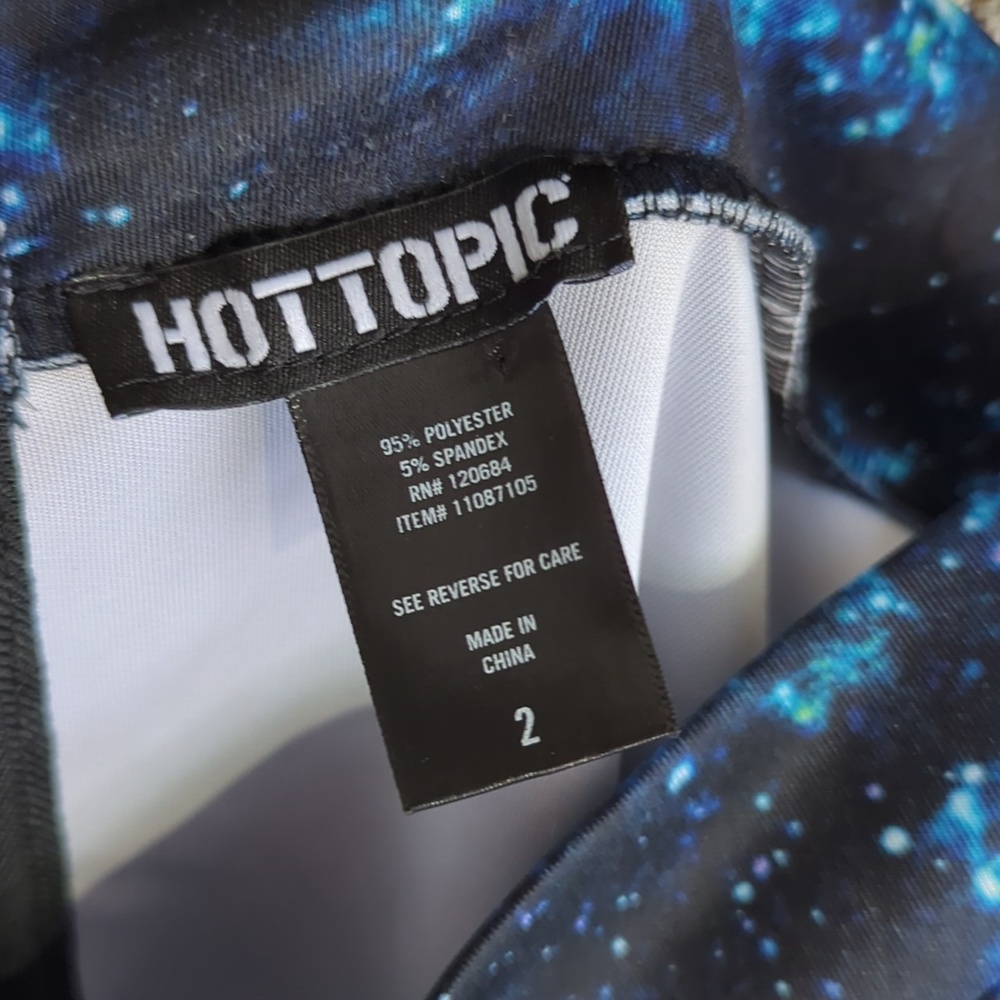 Hot topic Galaxy Print Suspender Skirt - Picture 6 of 12